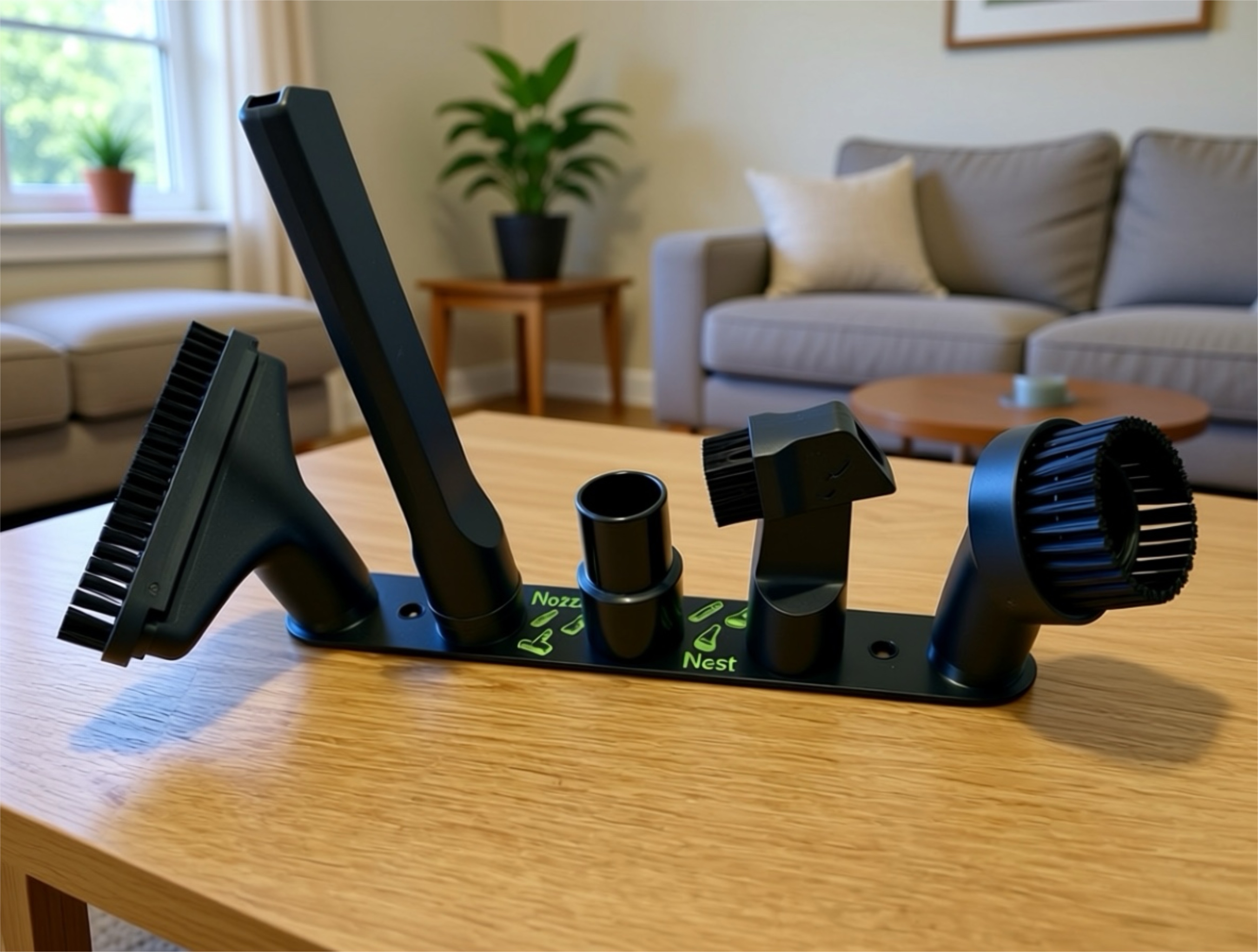 Nozzle Nest mounted on the wall